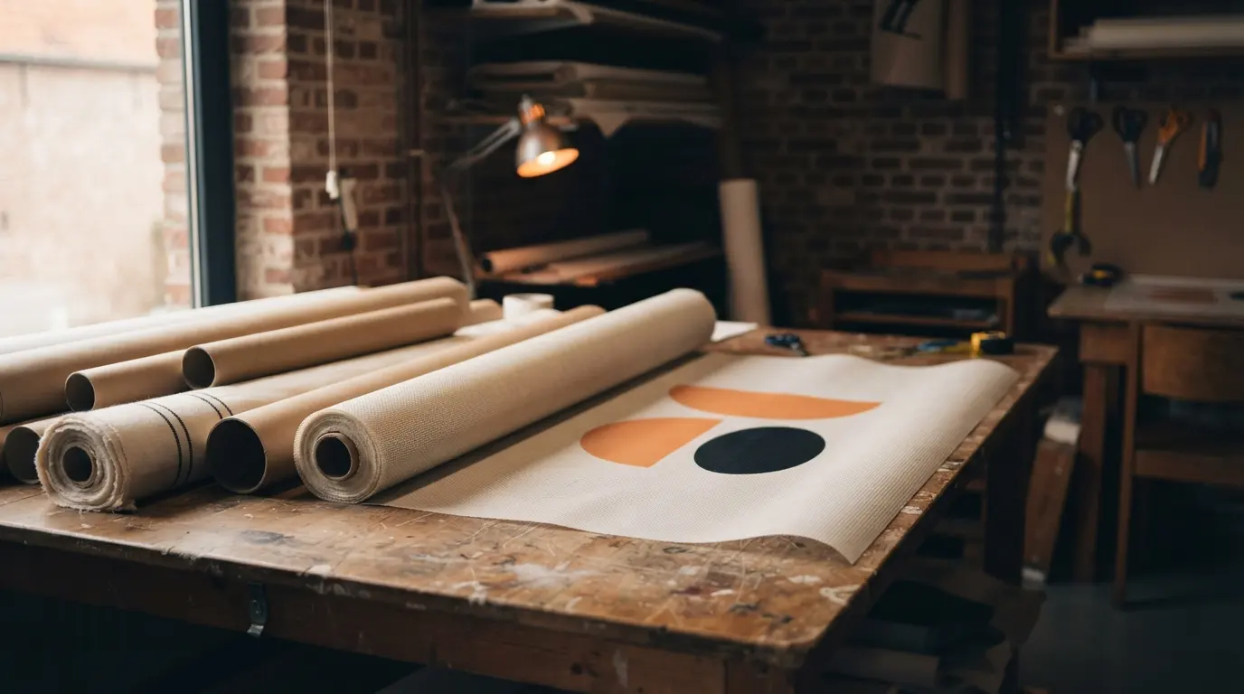 Rollen doek en textiel voor banners