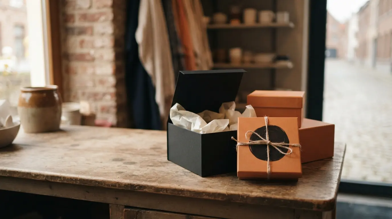 Geschenkdozen met een lint