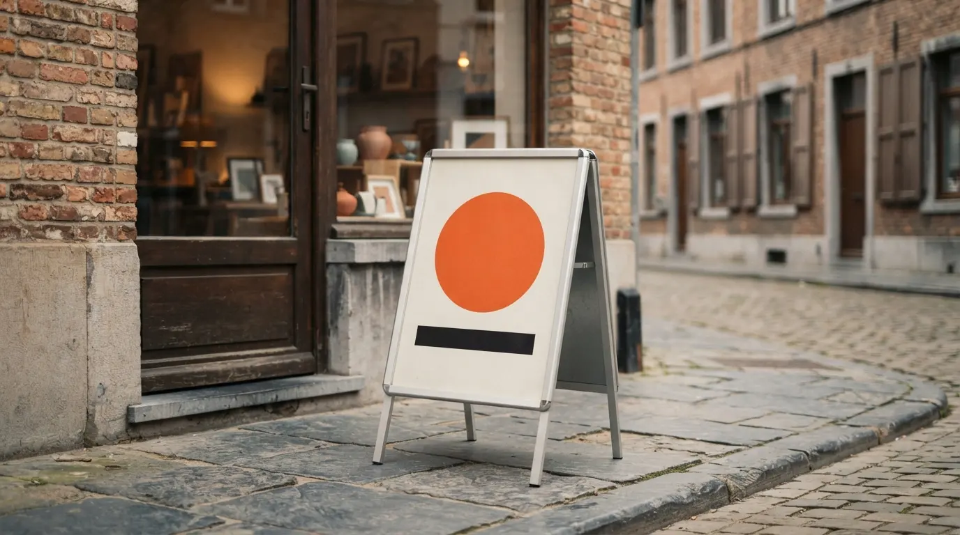 Un panneau trottoir pour un magasin