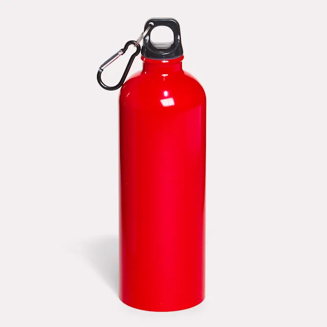 Aluminium fles met karabijnhaak 750ml, foto 3
