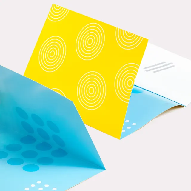 Geniete brochures met flap(pen), foto 2