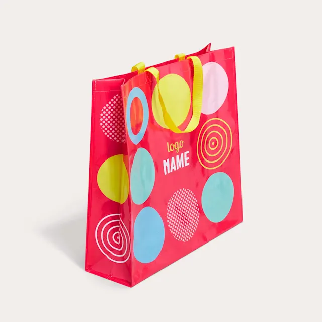 PP woven shoppers met all-over bedrukking