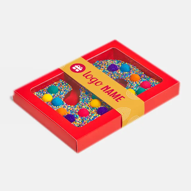 Chocoladeletters met sleeve