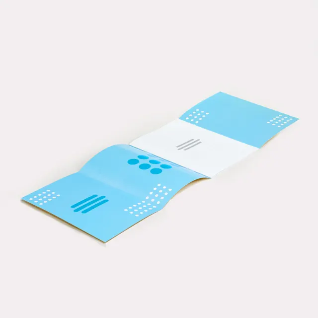 Geniete brochures met flap(pen), foto 5