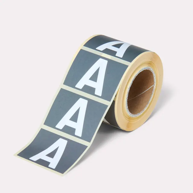 Stickers op rol, Rolafwikkeling labels: Rolafwikkeling 2