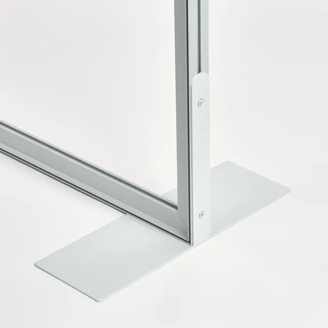 Voetplaten zijkant textielframe