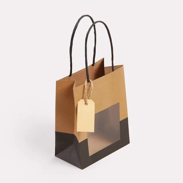 Sacs en papier luxe avec fenêtre, photo 9