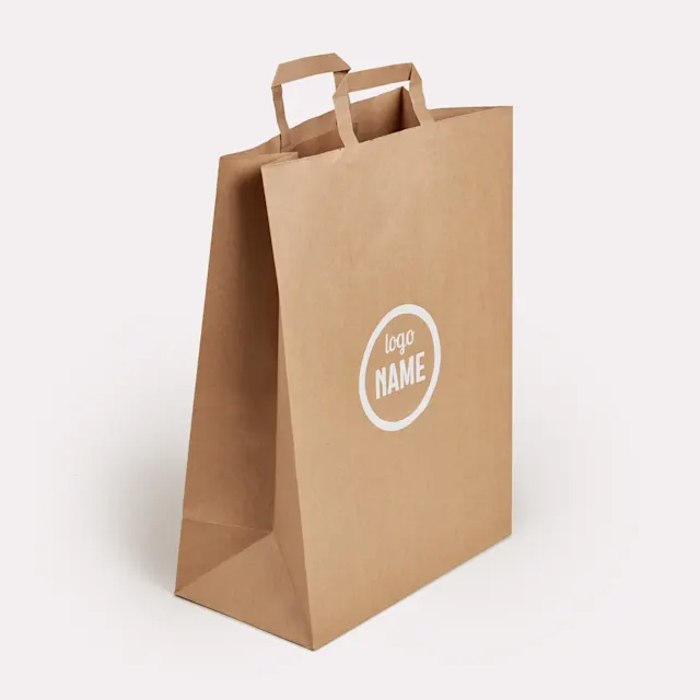 Sacs en papier avec anse plate, photo 9