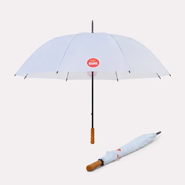 Parapluies de Golf Falconetti avec poignée en bois 130 cm, photo 2