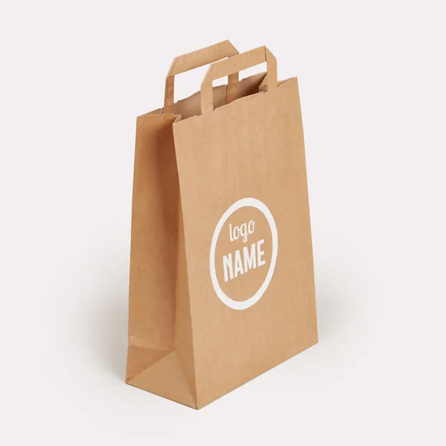 Sacs en papier avec anse plate, photo 13