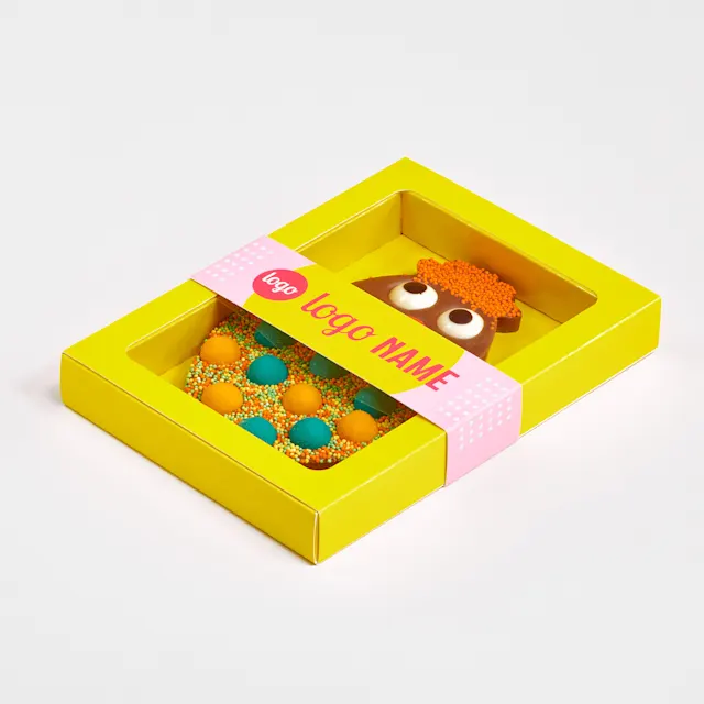 Poussins de Pâques avec manchon