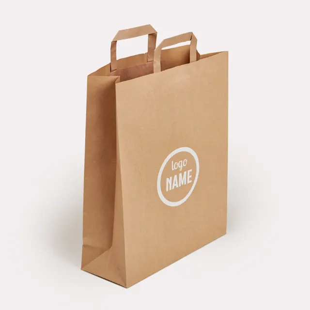 Sacs en papier avec anse plate, photo 4