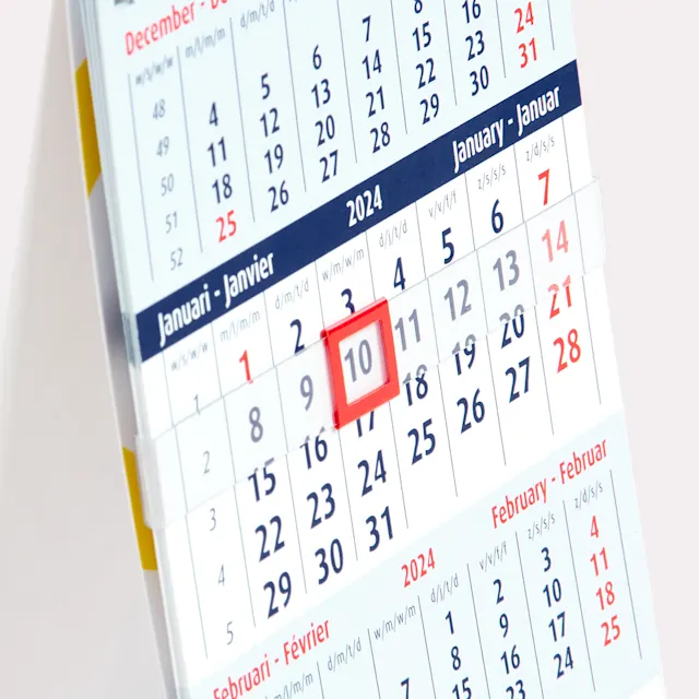Calendriers mensuels de bureau 2027, photo 3