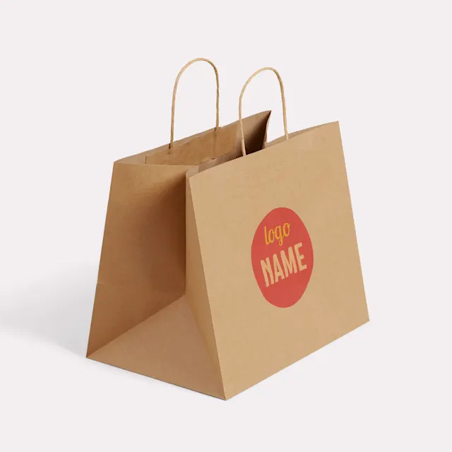 Sacs en papier avec cordon torsadé - Numérique, photo 7