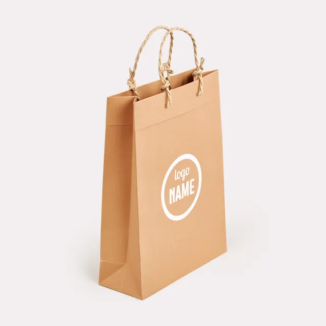 Sacs en papier luxe - recyclés avec cordons en papier, photo 2
