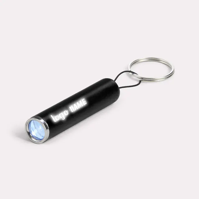 Petite lampe de poche avec cordon et anneaux porte-clés, photo 2