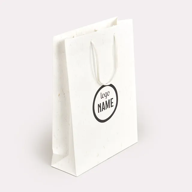 Sacs en papier luxe - recyclés avec paille, photo 2