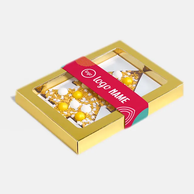 Sapins de Noël en chocolat avec sleeve