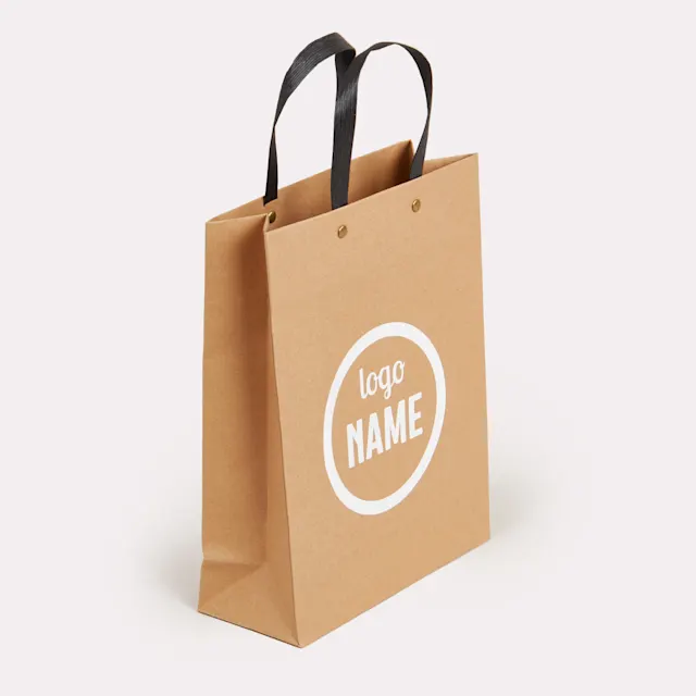 Sacs en papier luxe - recyclés avec clous, photo 2