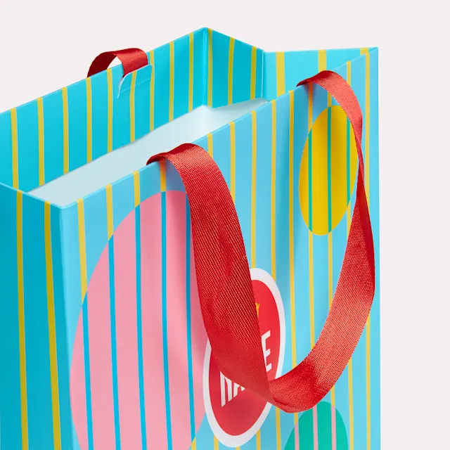 Sacs en papier luxe - poignée aspect satin, photo 3