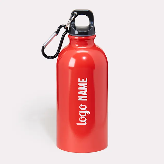 Bouteille en inox avec mousqueton 400 ml
