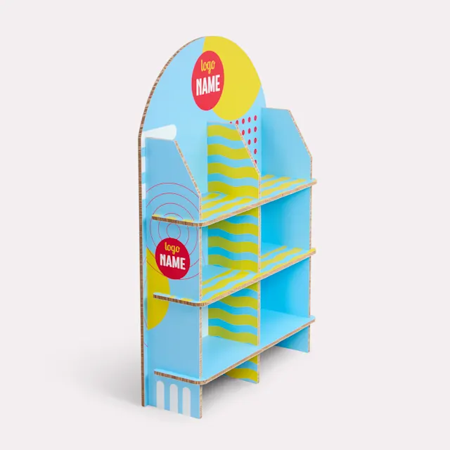Présentoirs POS avec haut arrondi