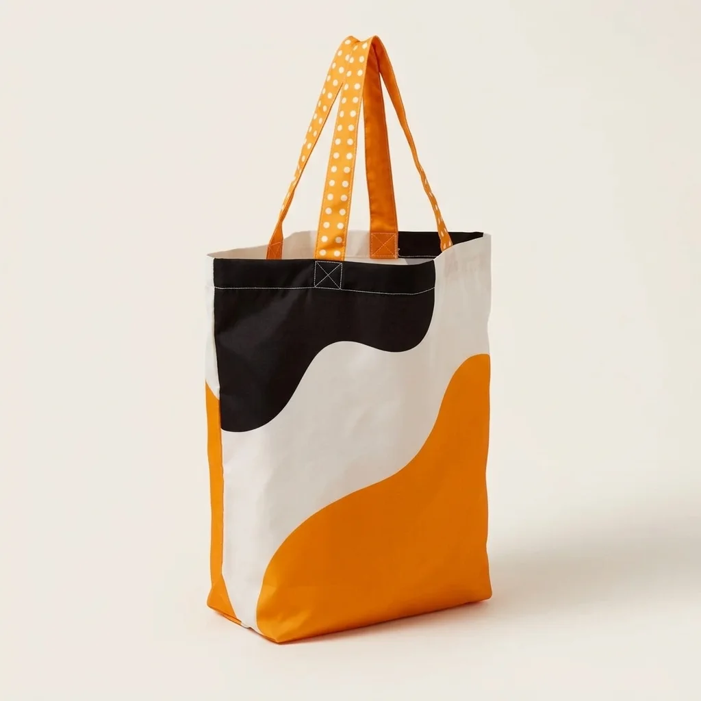 Polyester tote bags met all-over bedrukking