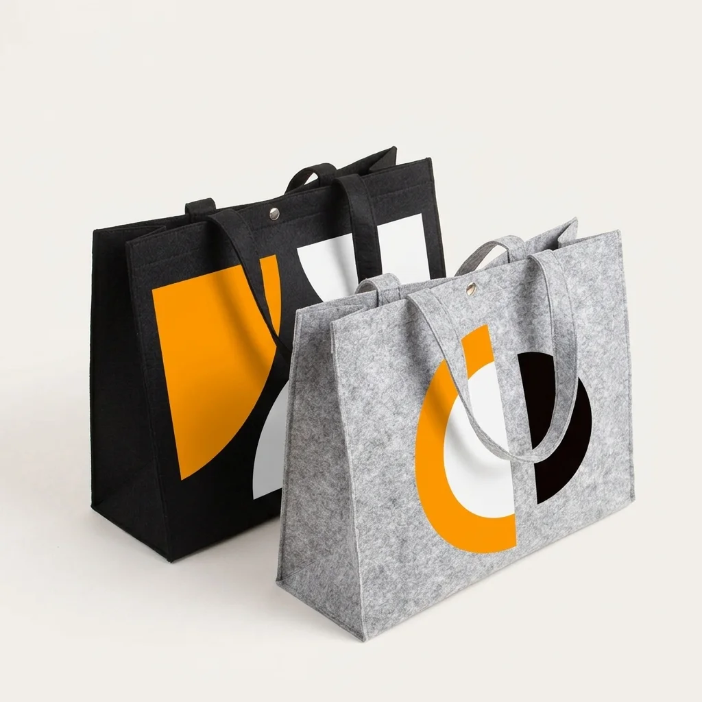 Vilten shopping bags