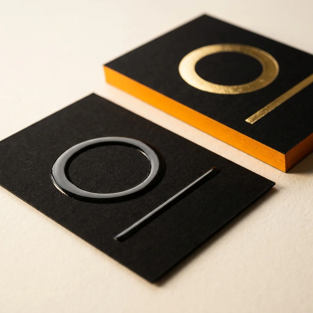 Cartes de visite, Dorure or